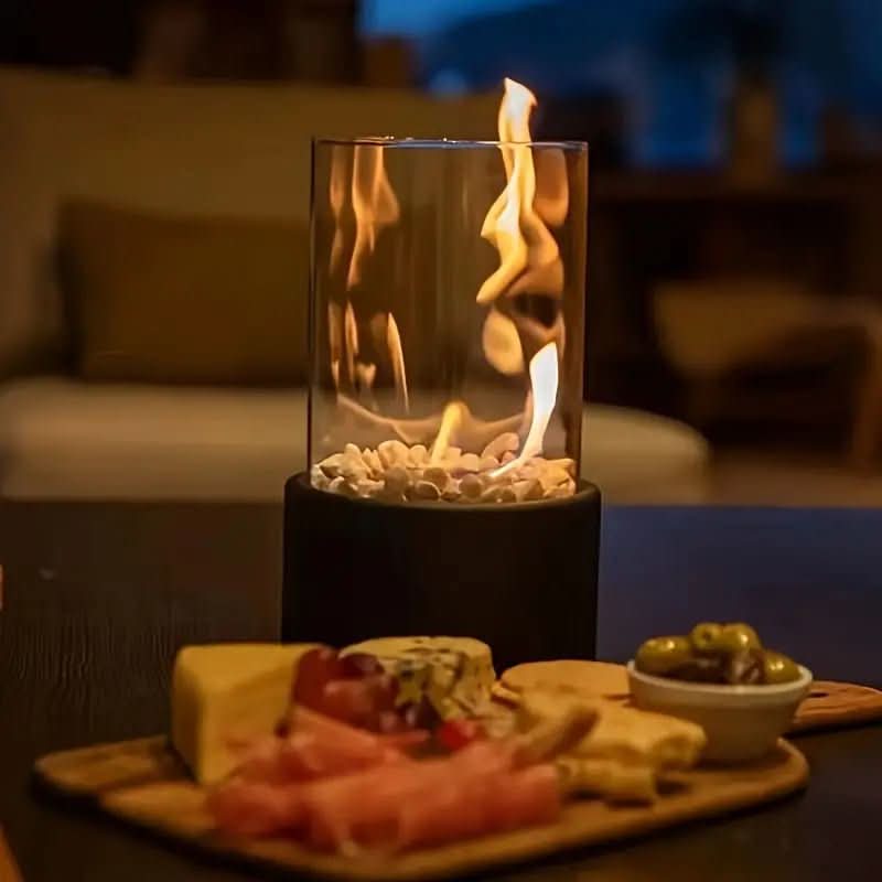 CosyFlame - Modern table fireplace with real flames & smokeless bioethanol firing